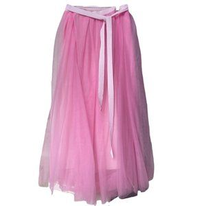 J. Crew Pink Tulle maxi length skirt size 00